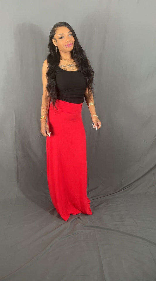 Relaxed Fit Maxi Skirt
